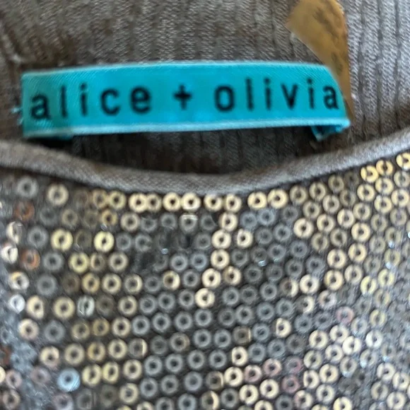 Alice + Olivia Sequin Open-Back Sleeveless Top – Size Small - Picture 7 of 11